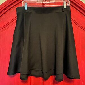 Hot Topic Black Skater Skirt size 1x 14-16 elastic waist belt loops